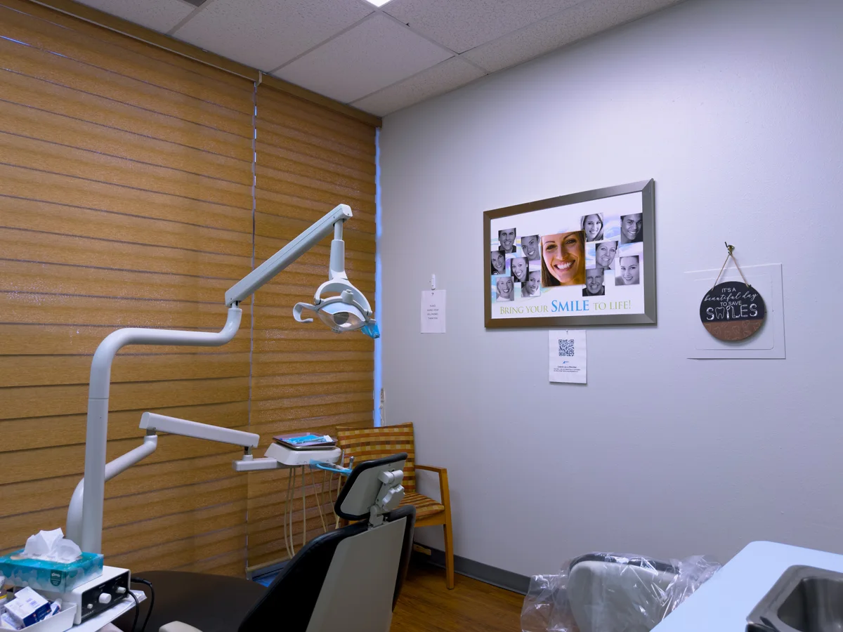 Treatment-room seating and dental light