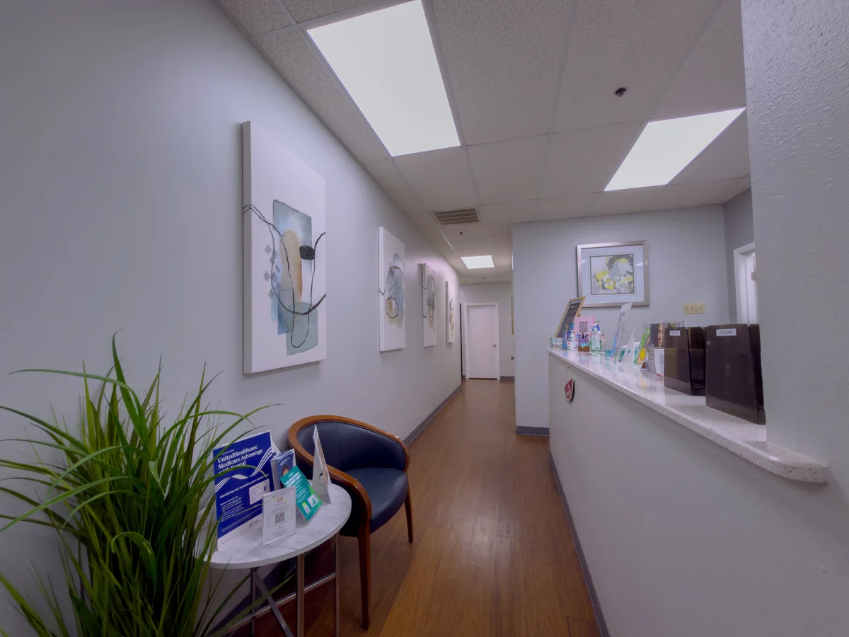 Front-office counter at Arlington Dental Associates