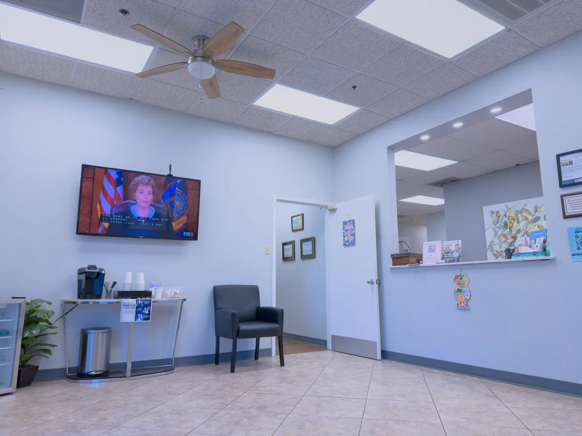 Reception area at Arlington Dental Associates