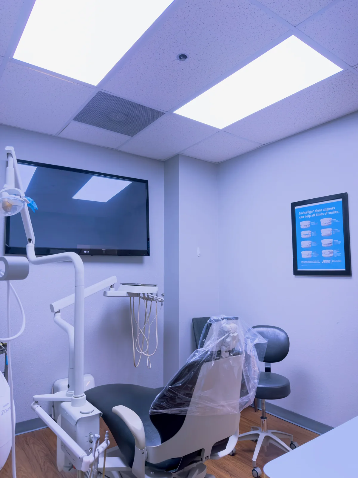 A prepared dental treatment room at Arlington Dental Associates